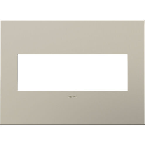 Adorne Satin Nickel Wall Plate, 3-Gang