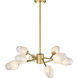 Canada 8 Light 28 inch Gold Chandelier Ceiling Light
