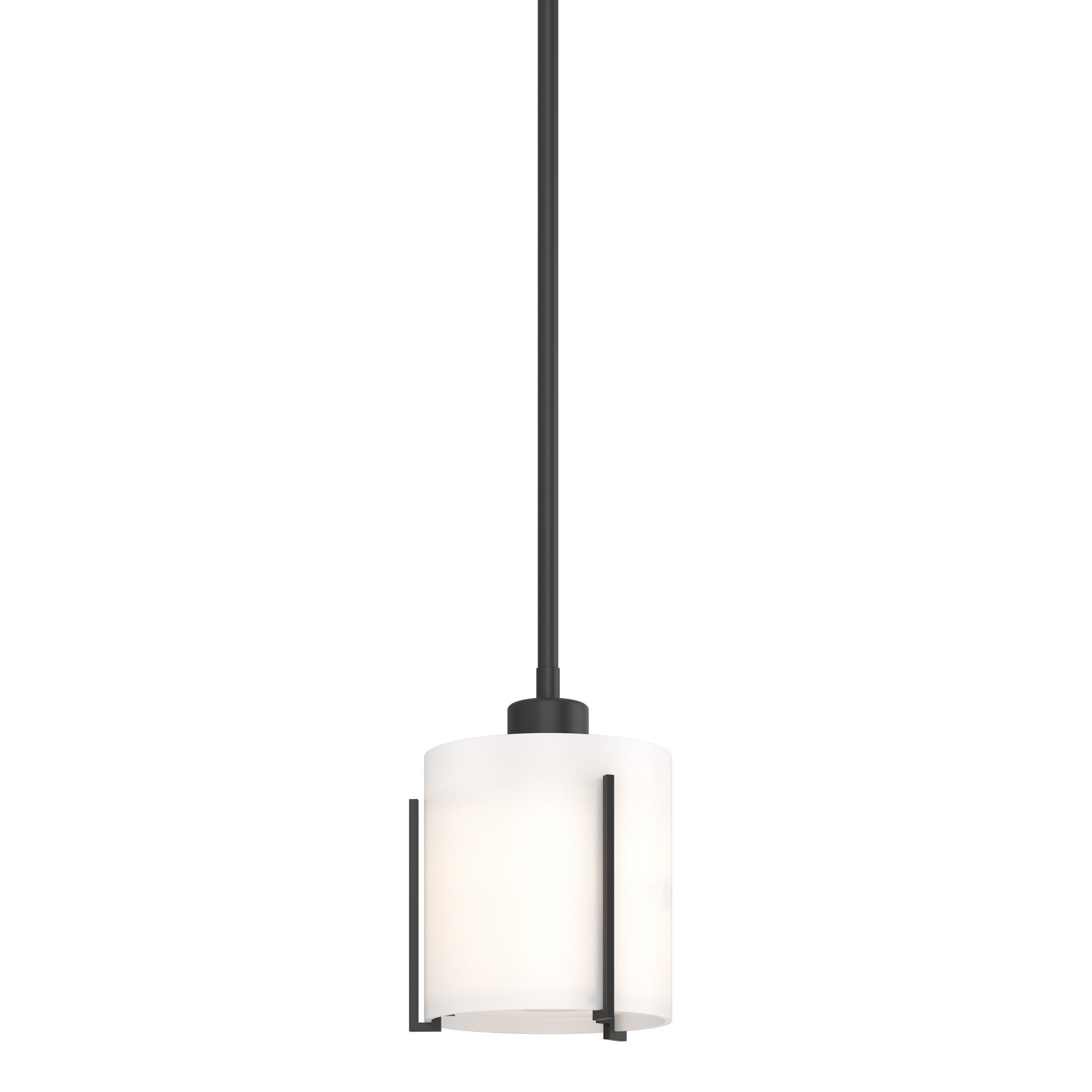 Exos 1 Light 6 inch Black Mini Pendant Ceiling Light, Small