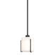 Exos 1 Light 6 inch Black Mini Pendant Ceiling Light, Small