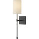 Anika 1 Light 4.75 inch Black Sconce Wall Light