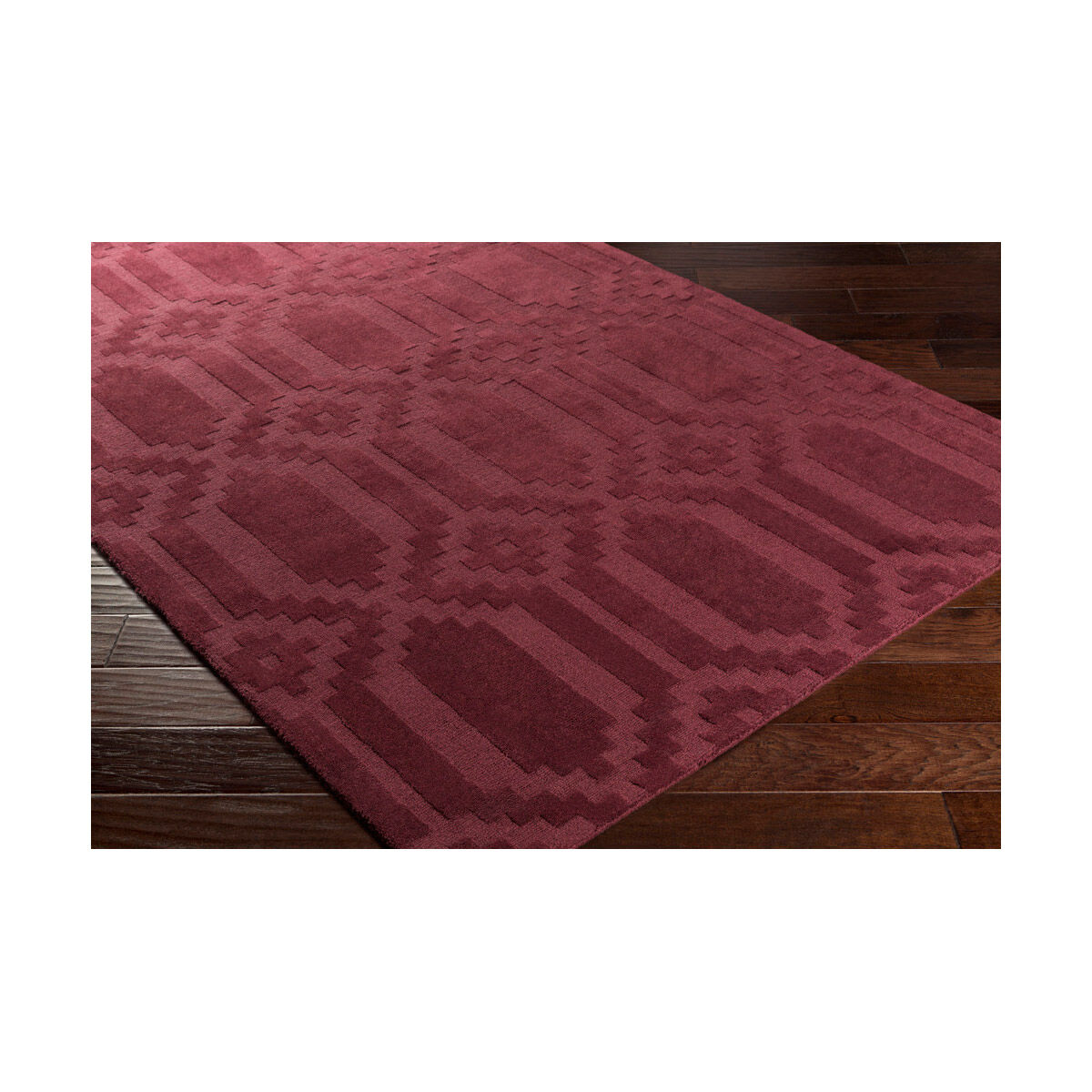Metro 72 X 72 inch Dark Red Indoor Area Rug, Round