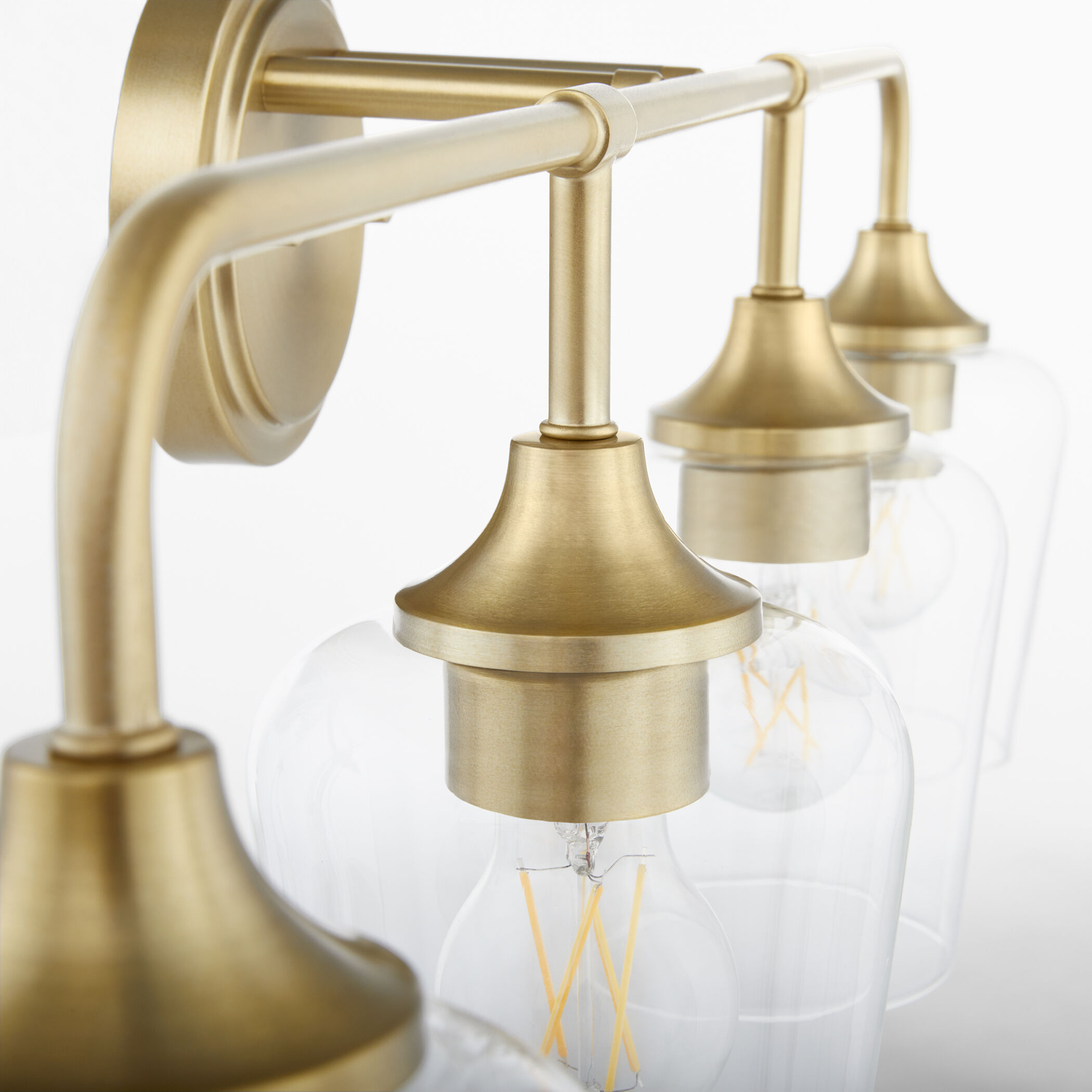 Raymond 4 Light 32 inch Aged Brass Vanity Light Wall Light