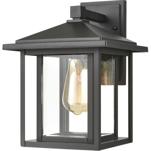 Solitude 1 Light 13 inch Matte Black Outdoor Sconce