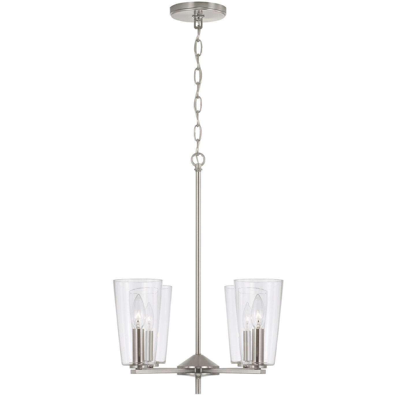 Portman 4 Light 17.5 inch Brushed Nickel Pendant Ceiling Light