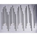 Flute LED 11.75 inch Black Chrome Multi-Light Pendant Ceiling Light
