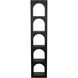 Aqueduct Matte Black Bookcase, C