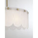 Ashton 4 Light 20 inch Noble Brass Covertible SemiFlush Ceiling Light, Essentials