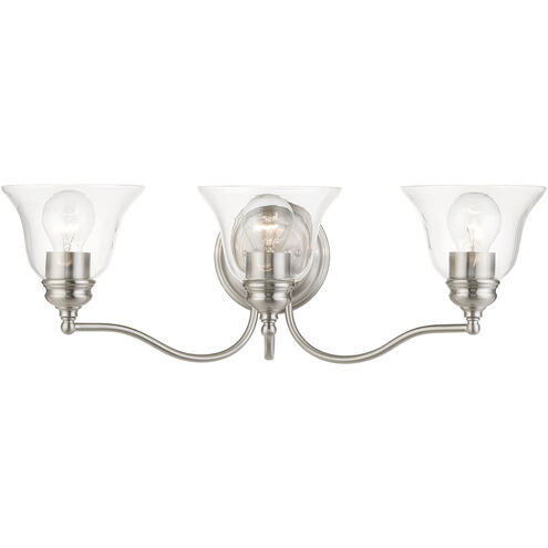 Moreland 3 Light 24 inch Brushed Nickel Vanity Sconce Wall Light
