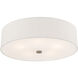 Meridian 5 Light 22 inch Brushed Nickel Semi-Flush Mount Ceiling Light