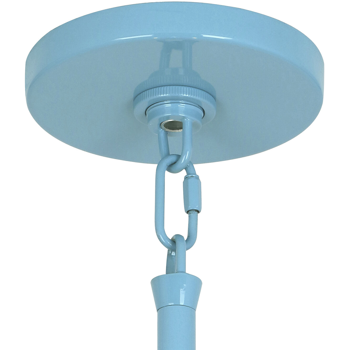 Pierce 3 Light 23 inch Egg Blue Pendant Ceiling Light