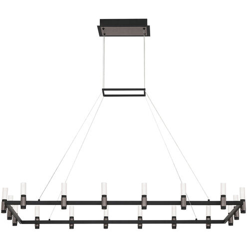 Altamont LED 27 inch Satin Nickel/ Black Chandelier Ceiling Light