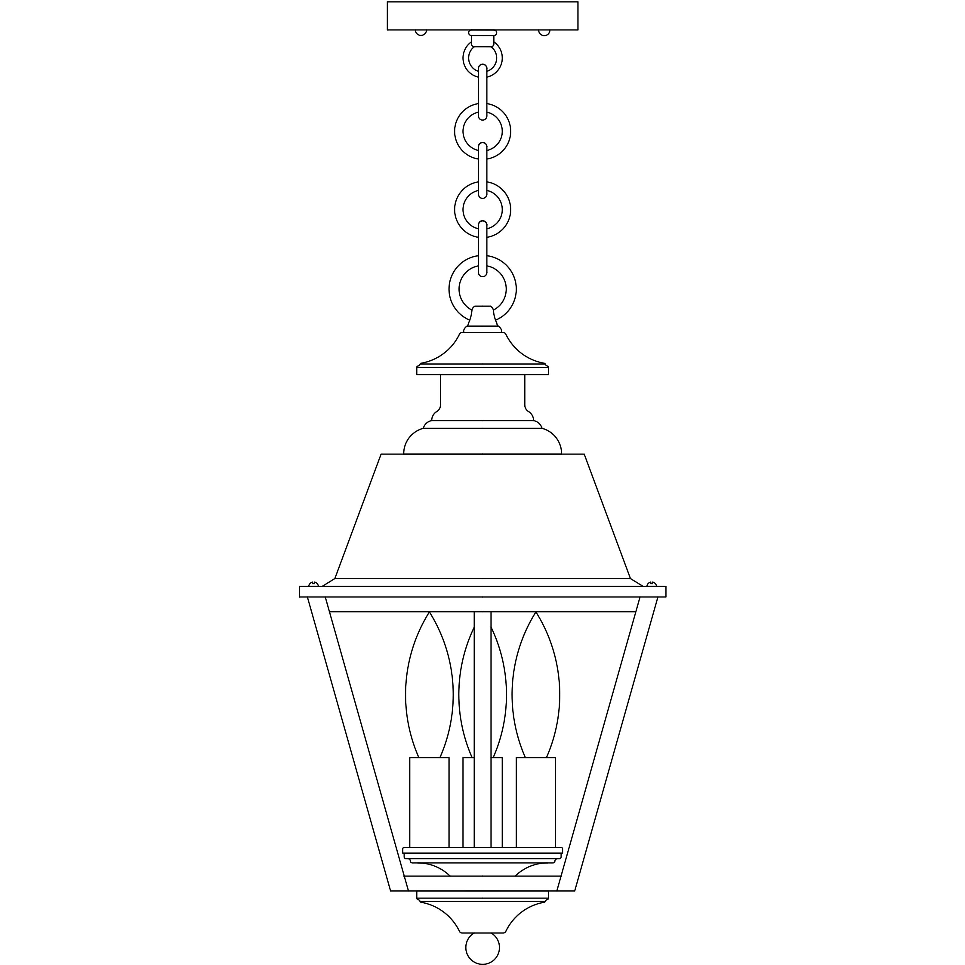 Inverness 3 Light 8 inch Satin Black Pendant Ceiling Light in Clear Seedy