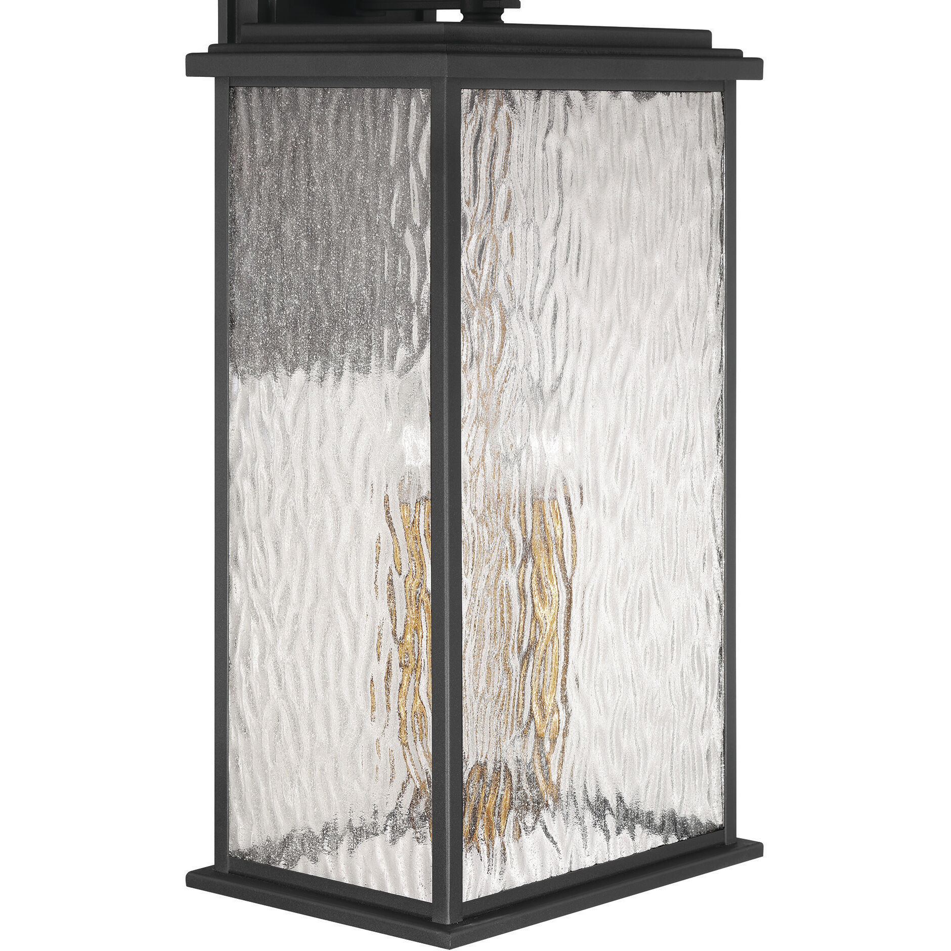 Estate 4 Light 24 inch Black and Brass Outdoor Wall Sconce