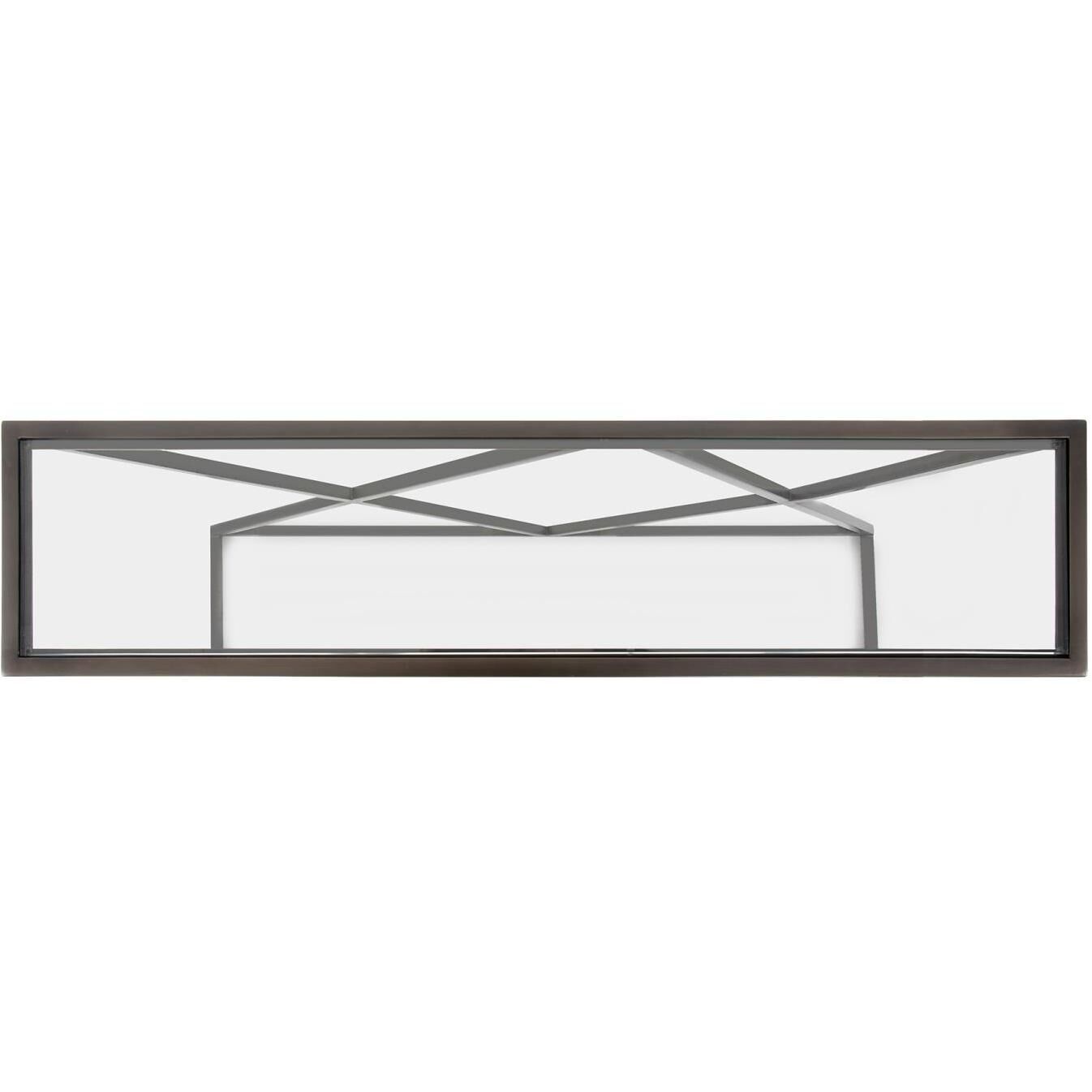 Bennett 48 inch Brushed Gunmetal Console Table