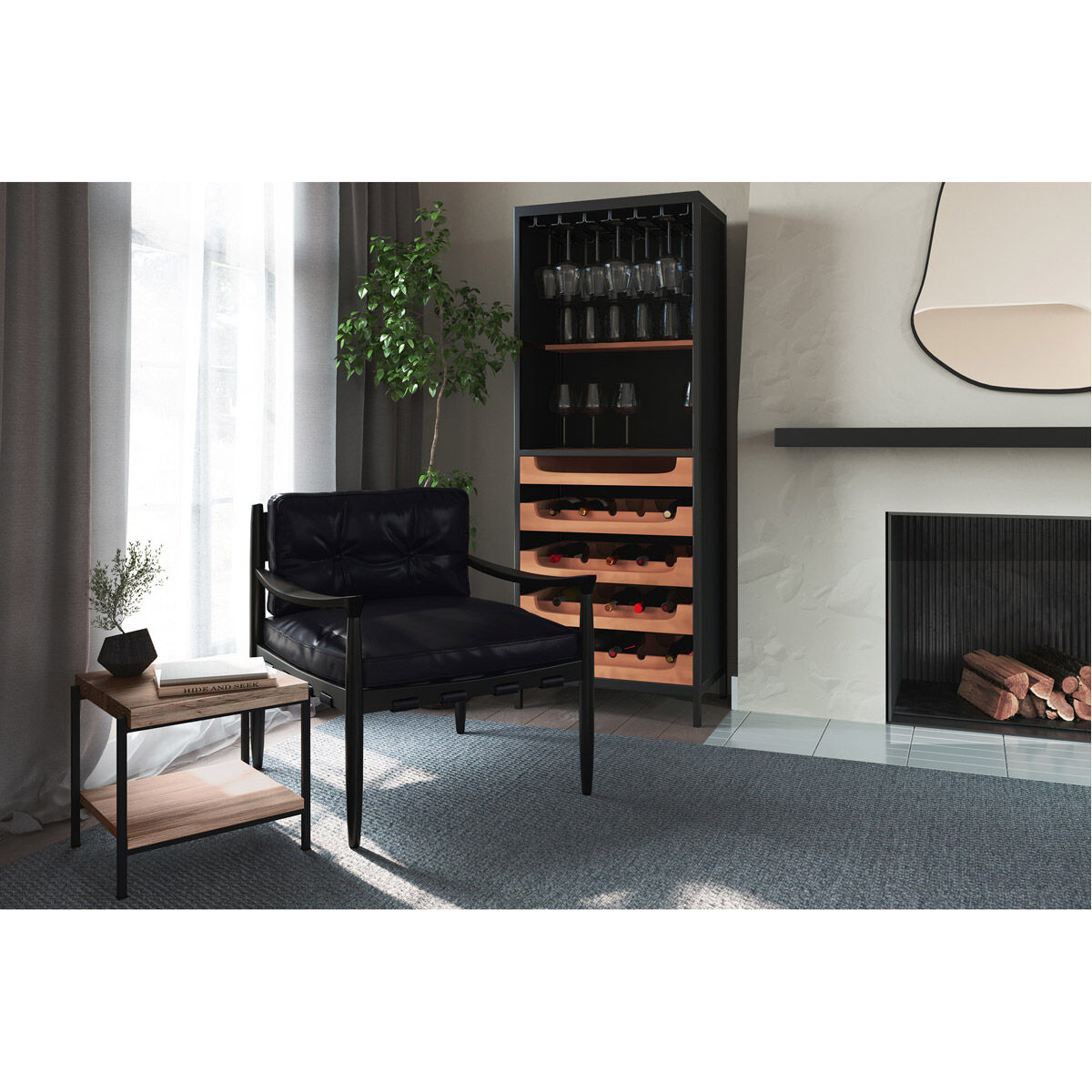 Mila 17 X 16 inch Natural Side Table