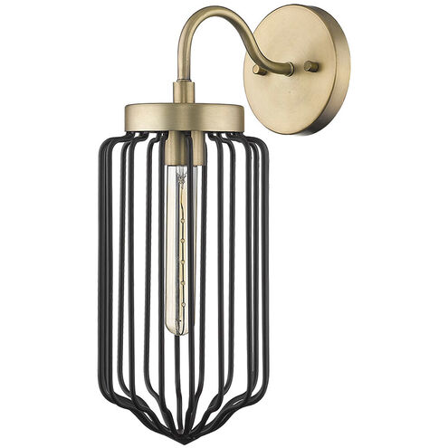 Reece 1 Light 6 inch Aged Brass Sconce Wall Light