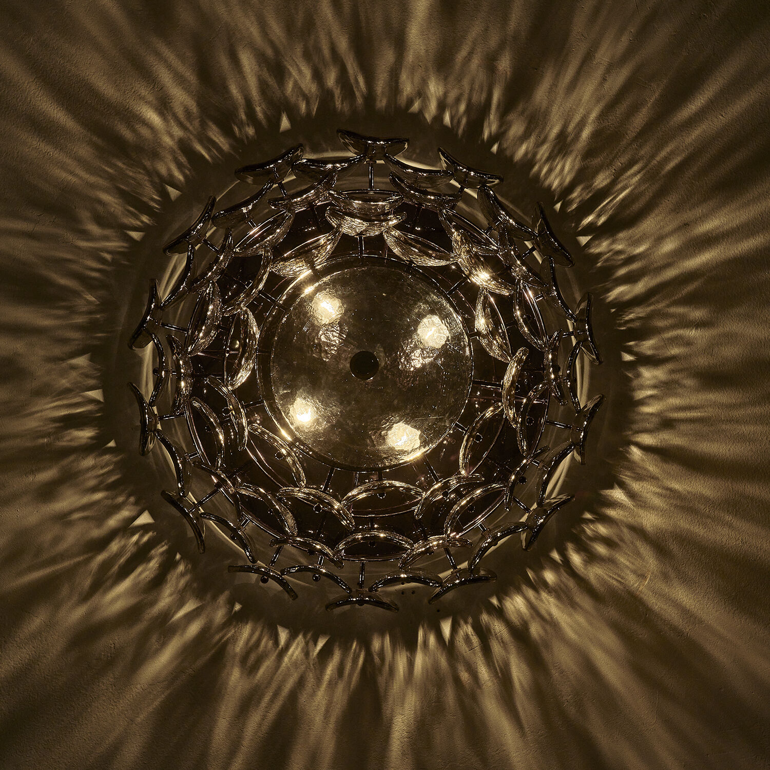 Uroko 4 Light 19.75 inch Black Nickel Flush Mount Ceiling Light