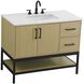 Lennox 42 X 34 inch Honey Brown Bathroom Vanity Cabinet