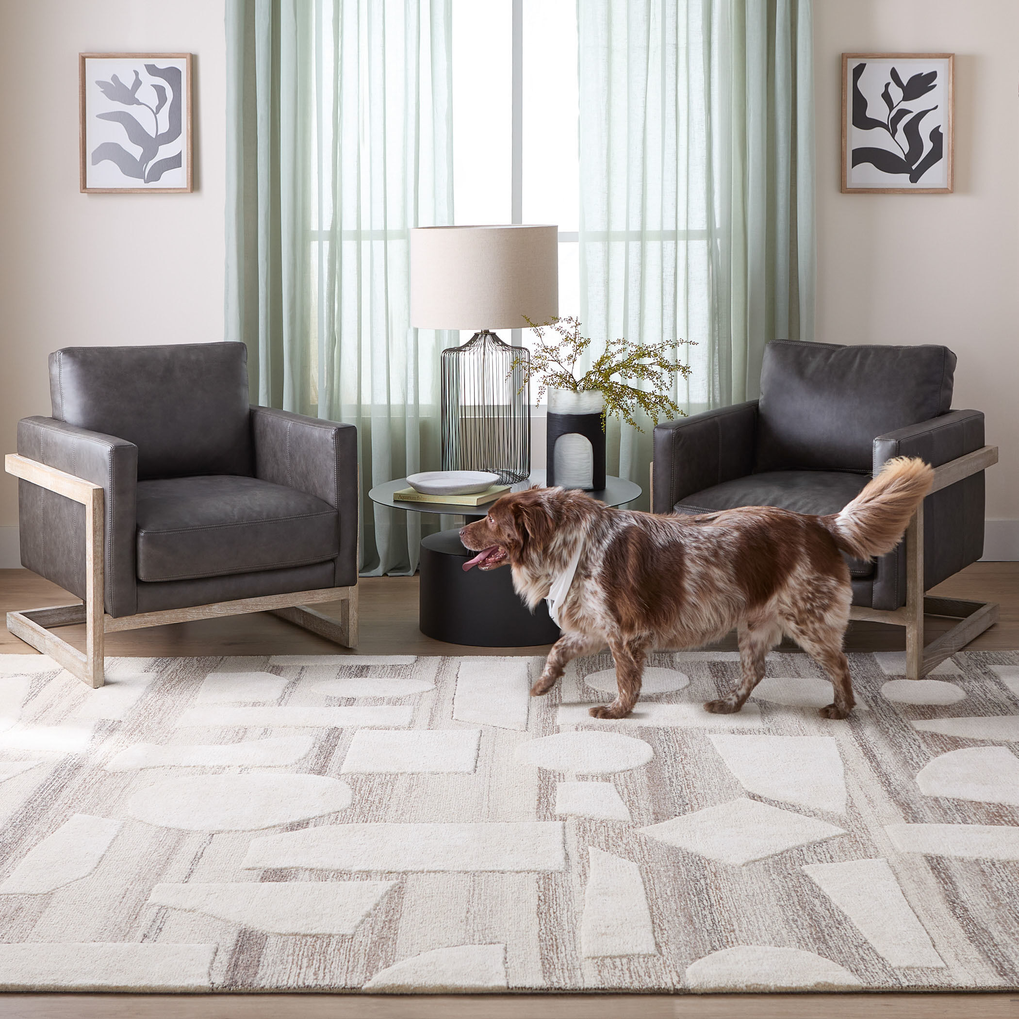 Sachin 114 X 79 inch Neutral Rug in 6 x 9