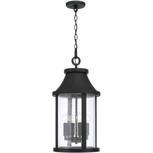 Bridger 4 Light 11.5 inch Black Outdoor Hanging Lantern