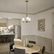 Shailene 3 Light Natural Brass Semi Flush Light Ceiling Light