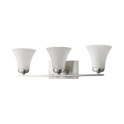 Union 3 Light 26 inch Satin Nickel Vanity Light Wall Light