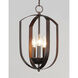 Provident 3 Light 10 inch Oil Rubbed Bronze Chandelier Ceiling Light