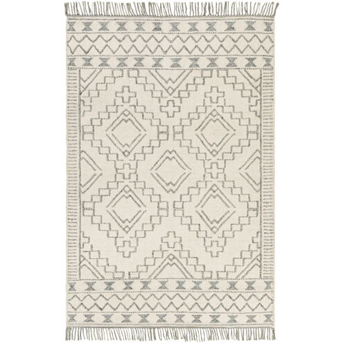 Cheyenne 72 X 48 inch Medium Gray/Cream/White/Black Rugs