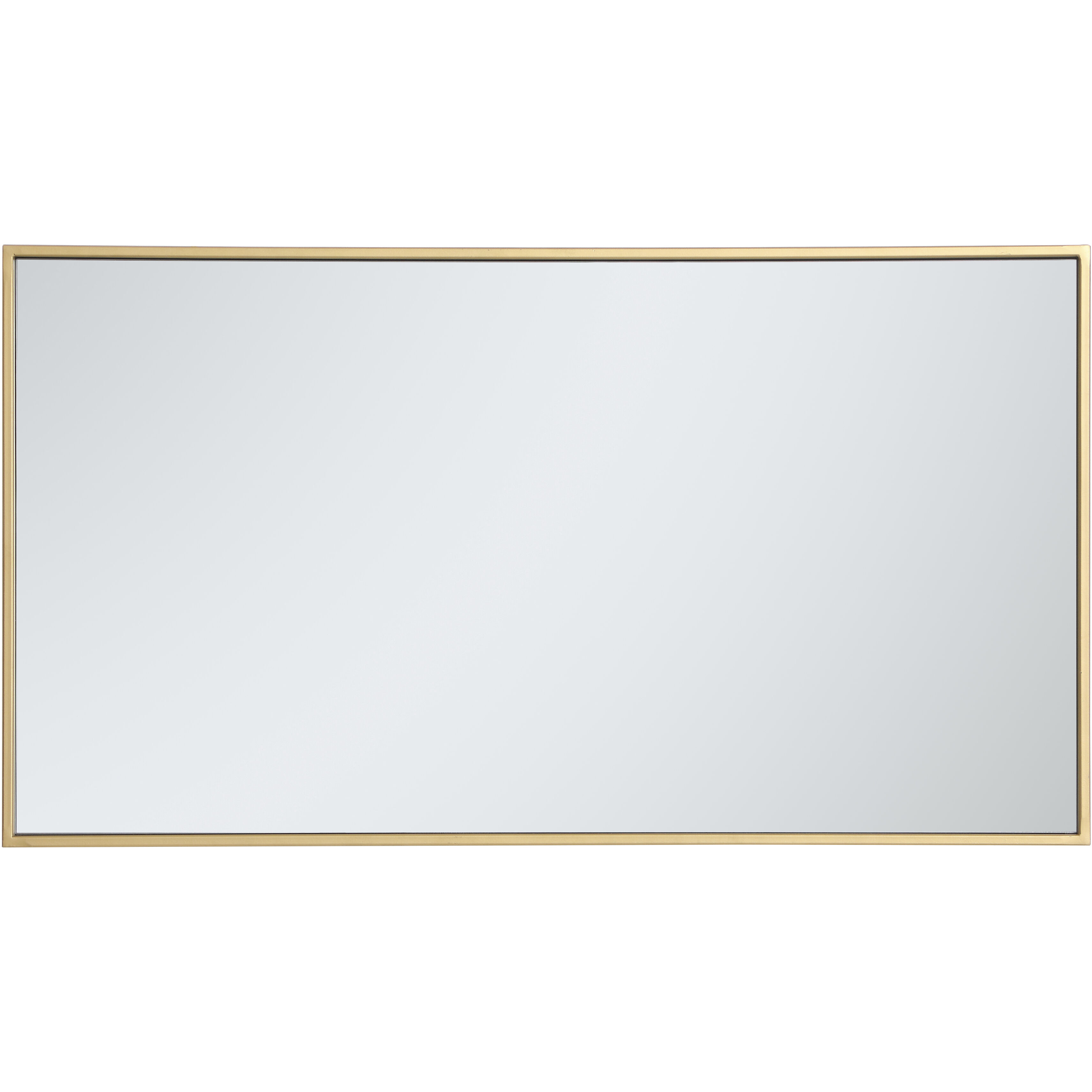 Monet 36 X 20 inch Brass Wall Mirror