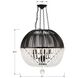 Duval 6 Light 21 inch Matte Black Pendant Ceiling Light