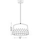 Katie 1 Light 12 inch Rubbed Brass Pendant Ceiling Light