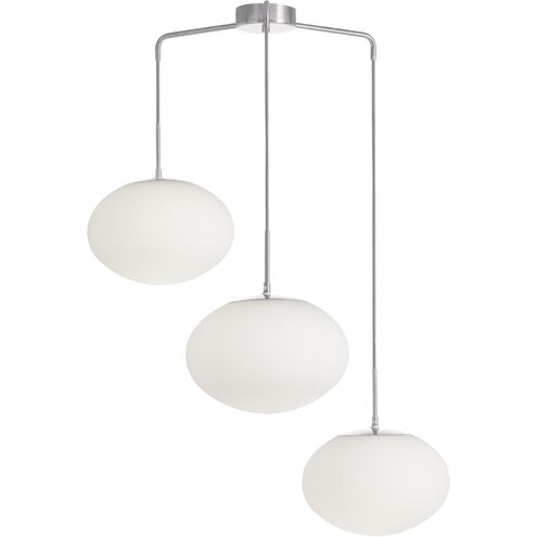 Rachel 3 Light 32 inch Polished Chrome Multi Pendant Ceiling Light
