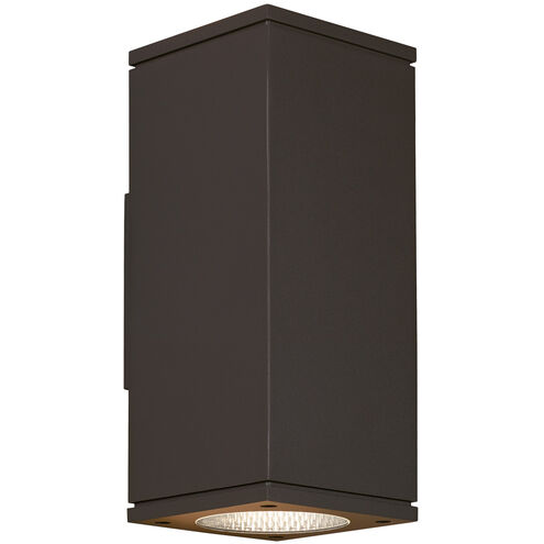 Sean Lavin Tegel LED 12 inch Bronze Outdoor Wall Light in No Options, Uplight/Downlight, LED 80 CRI 2700K, 10 Degree/36 Degree, Integrated LED