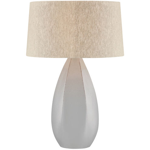 Colwyn 29.5 inch 15 watt Aged Brass/Ceramic Dove White Table Lamp Portable Light