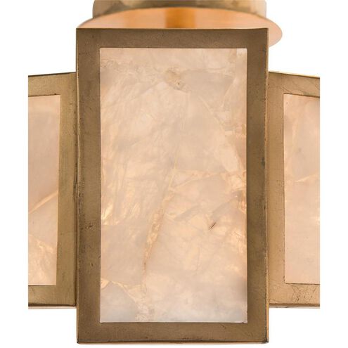 Calcite 6 Light 20 inch Gold Leaf Semi Flush Mount Ceiling Light