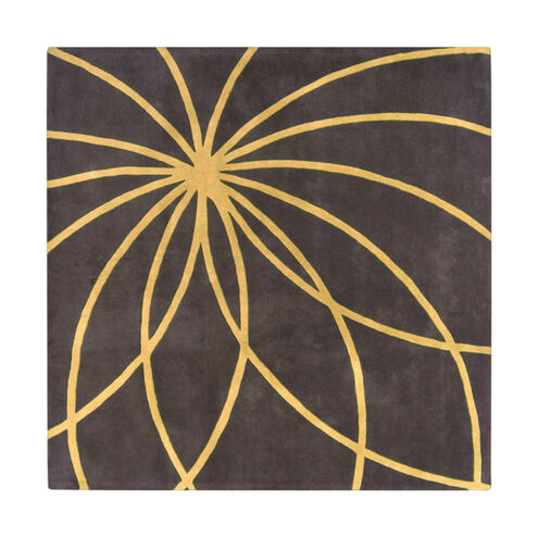 Forum 117 X 117 inch Yellow and Gray Area Rug, Wool