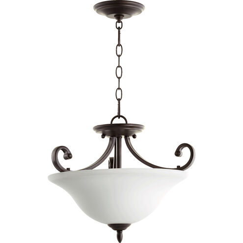 Bryant 3 Light 18 inch Oiled Bronze Dual Mount Pendant Ceiling Light