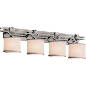 Textile LED 39 inch Brushed Nickel Bath Bar Wall Light