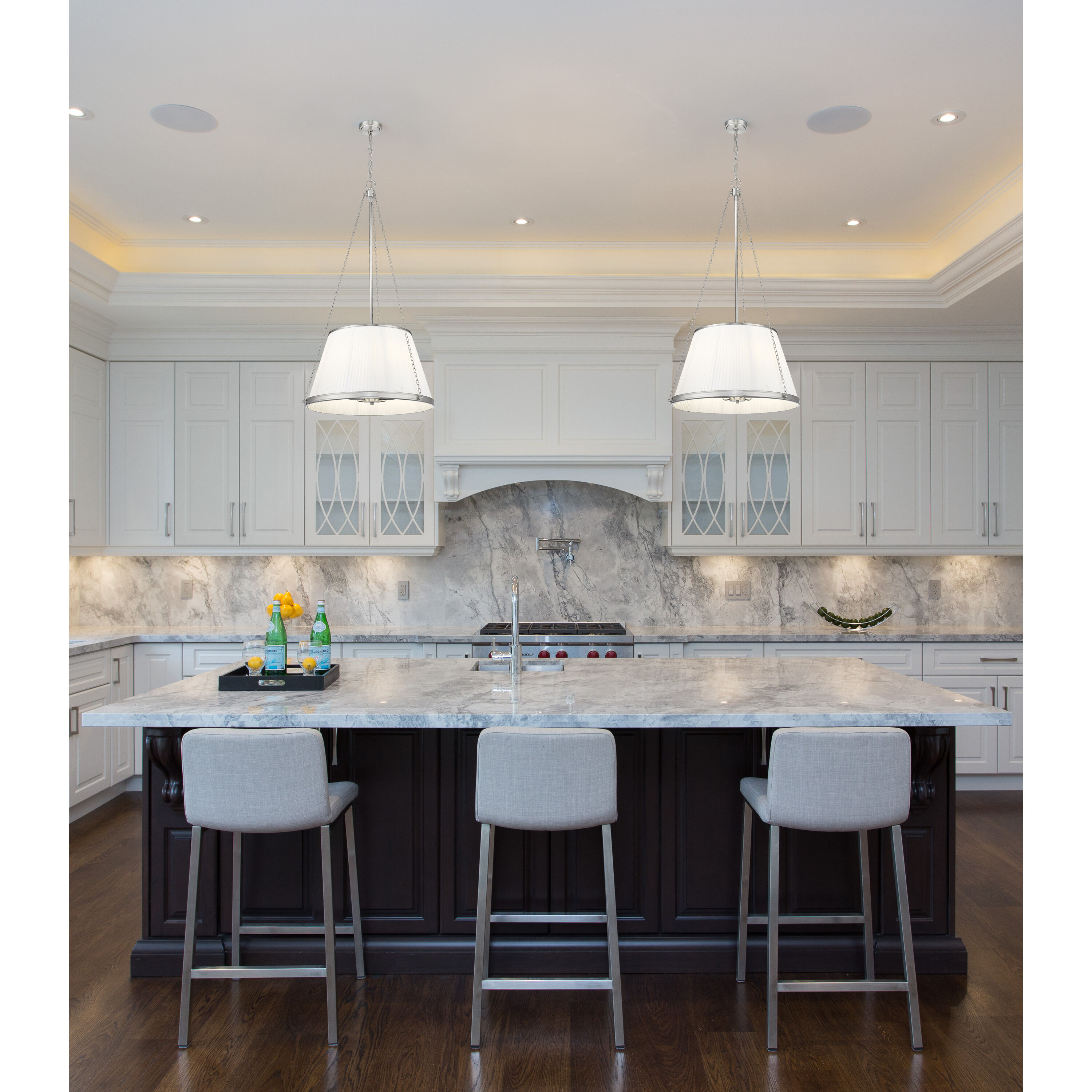 Madeline 6 Light 24 inch Brushed Nickel Pendant Ceiling Light