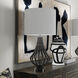 Aurora 37.75 inch 150.00 watt Matte Black Table Lamp Portable Light