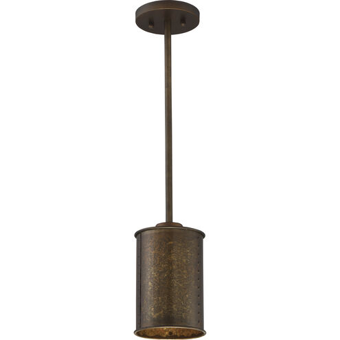 Kettle 1 Light 6 inch Weathered Brass Mini Pendant Ceiling Light