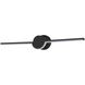 Semicirculo 1 Light 24 inch Matte Black Bath Vanity Light Wall Light