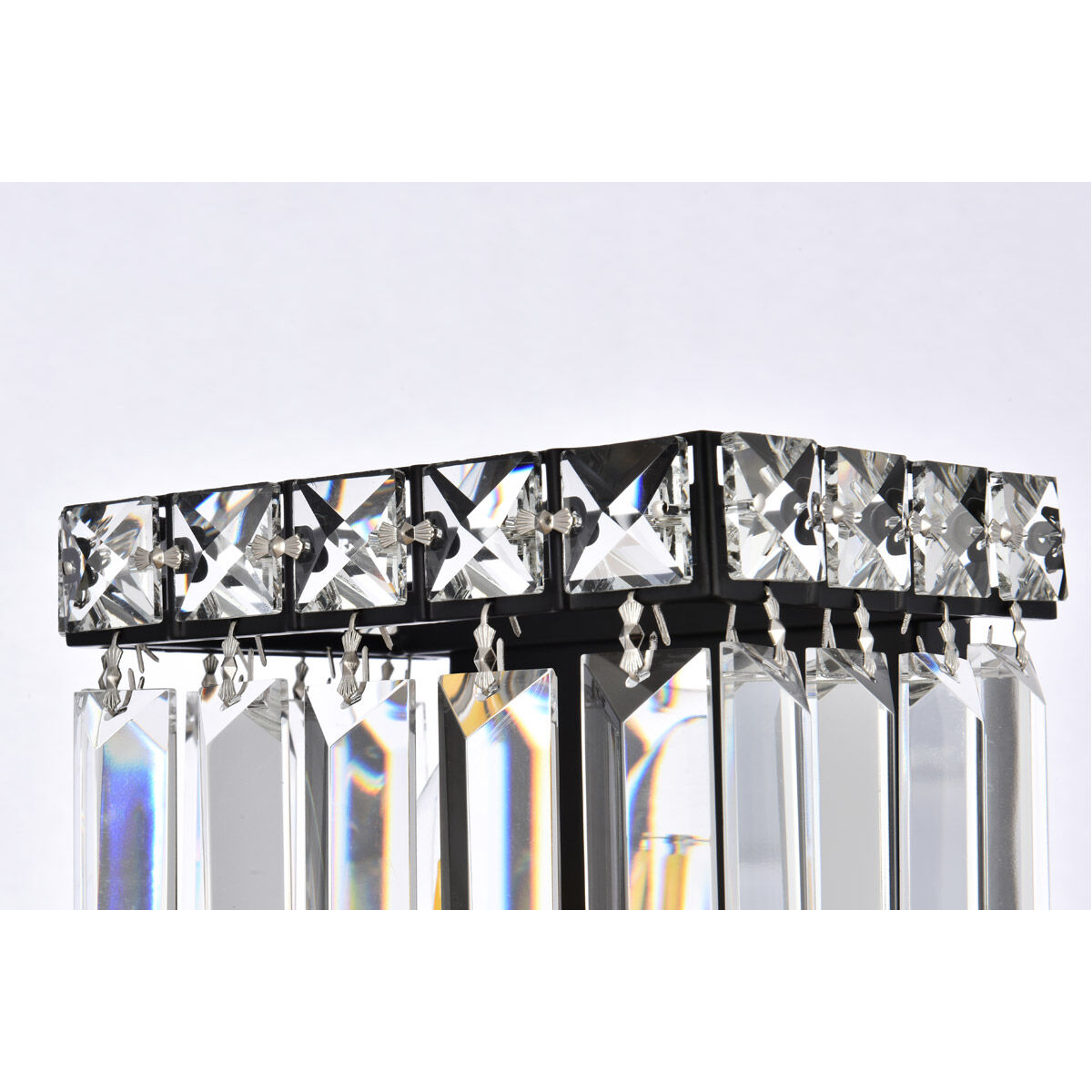 Maxime 2 Light 5 inch Black and Clear Wall Sconce Wall Light