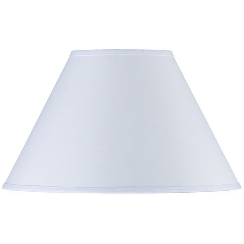 Coolie White 17 inch Shade, Round