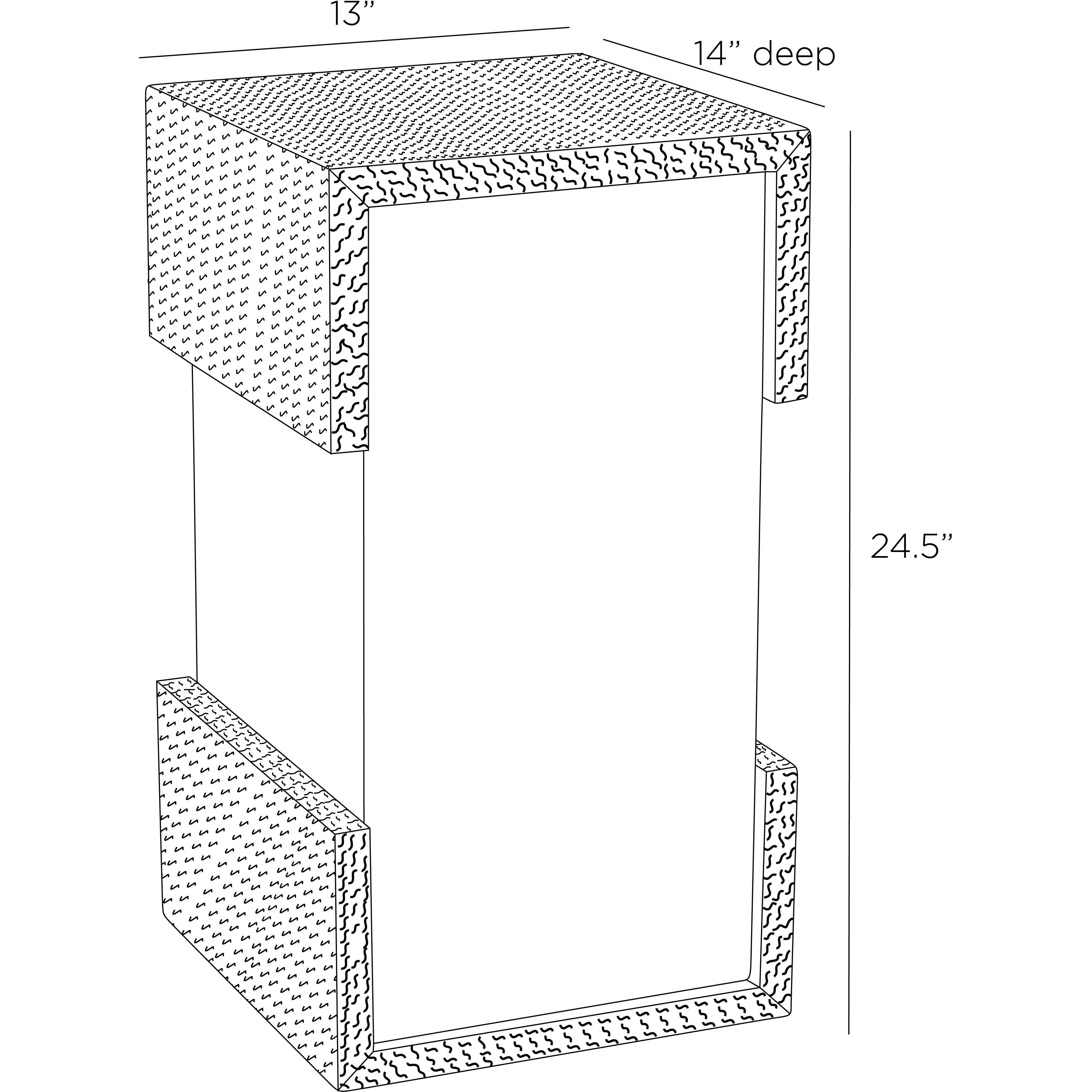 Exeter 24.5 X 14 inch Bronze Accent Table
