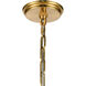 Marin 1 Light 11 inch Matte White with Satin Brass Pendant Ceiling Light in Matte White/Satin Brass