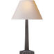 Chapman & Myers Strie 29.75 inch 100.00 watt Aged Iron Table Lamp Portable Light in Natural Paper