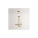 Luster LED Aged Brass Chandelier Ceiling Light