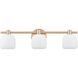 Valentina 3 Light 24 inch Champagne Gold Vanity Light Wall Light